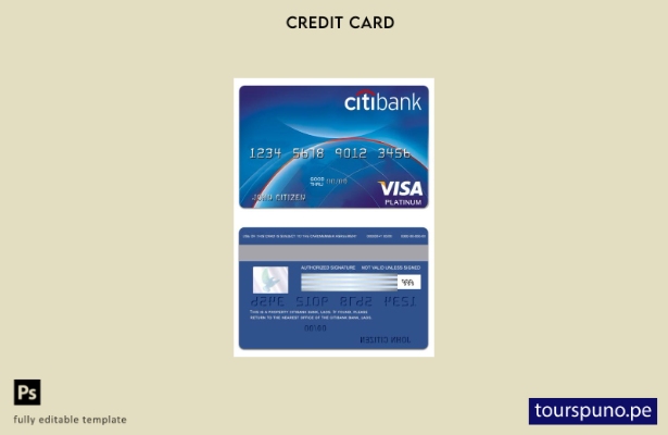 listo para imprimir plantilla de tarjeta visa platino de Laos PayPower Bank